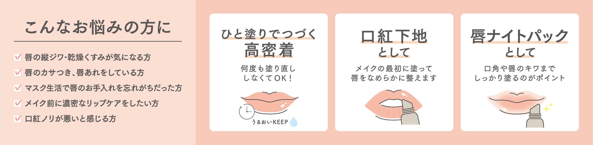 口元老け※1・マスクで酷使した唇を徹底集中ケア！『タイムシークレット　ミネラル　リンクルリップ』のサブ画像4