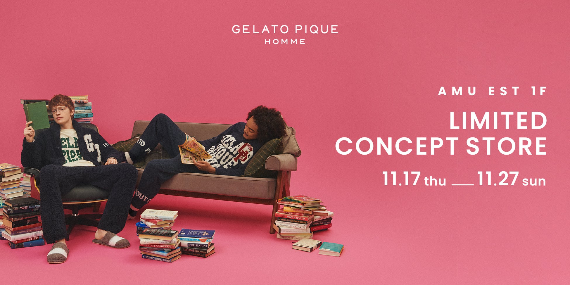 メンズルームウェア「GELATO PIQUE HOMME(ジェラート ピケ オム)」のリミテッドコンセプトストアがアミュウェスト博多にオープン！のサブ画像1