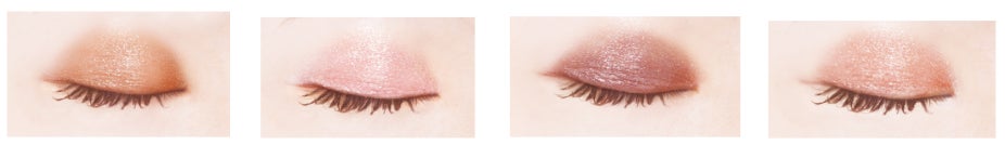 【キャンメイク】リッチな輝きが続く☆さらさら仕上げのリキッドアイシャドウ＆生レアハイライターが11月下旬より新登場！のサブ画像4_01※使用イメージ　02、※使用イメージ、03※使用イメージ、04※使用イメージ、