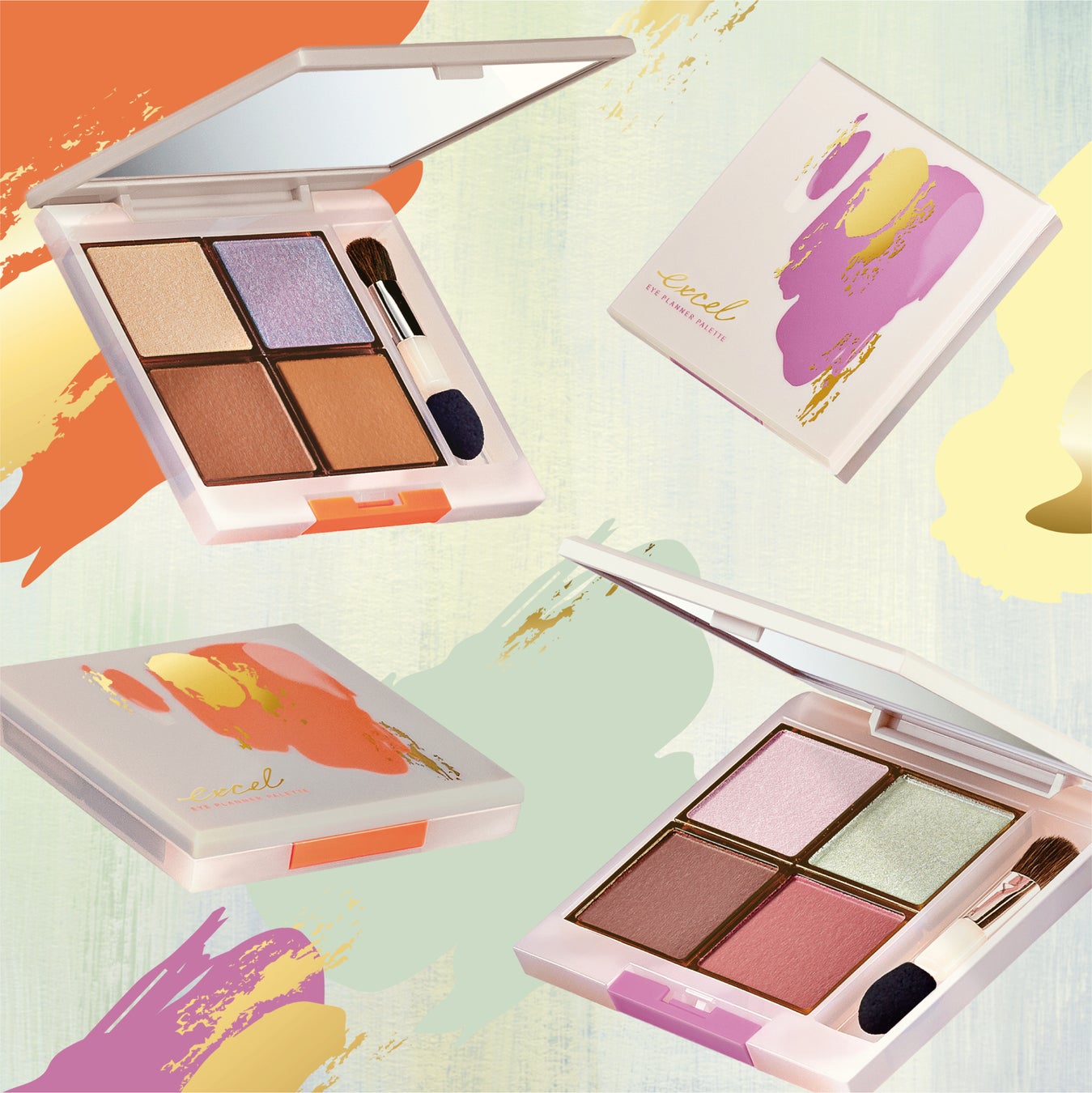 【11月15日】メイクアップブランド『エクセル』から、大人気シングルアイシャドウ「アイプランナー」から生まれた、パレットアイシャドウ第二弾 限定発売のサブ画像1
