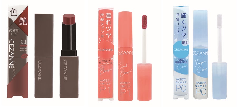 セザンヌから、塗りたての色・艶が続く高密着リップが新登場！大人気の“愛されティントリップ”初のパールタイプや、幻想的な輝きを唇に添える数量限定の透明感美容液リップも同日発売のサブ画像1