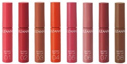 セザンヌから、塗りたての色・艶が続く高密着リップが新登場！大人気の“愛されティントリップ”初のパールタイプや、幻想的な輝きを唇に添える数量限定の透明感美容液リップも同日発売のサブ画像9_左から(パール無しタイプ)：01～08