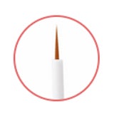 セザンヌのアイメイクシリーズに旬顔を叶える新色が続々！大人の目元に輝きを添える「グロウリキッドライナー」から上品なベージュカラー、「耐久カールマスカラ」から初のカラーマスカラが新登場！のサブ画像3_ラメをピンポイントで 乗せやすい極細筆