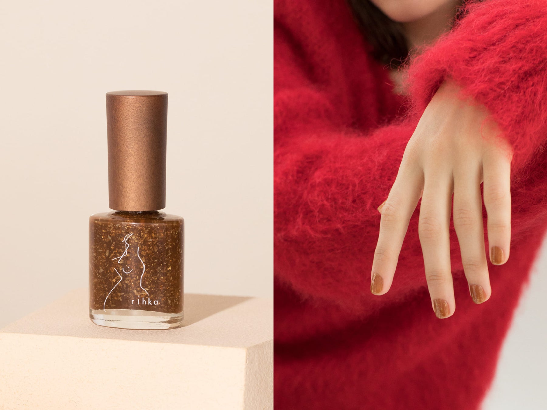 「rihka」から、体温がじんわりと上がる感覚になるカラーを詰め込んだ、ホリデー限定ネイルコレクション「cozy」を12月10日より新発売のサブ画像3