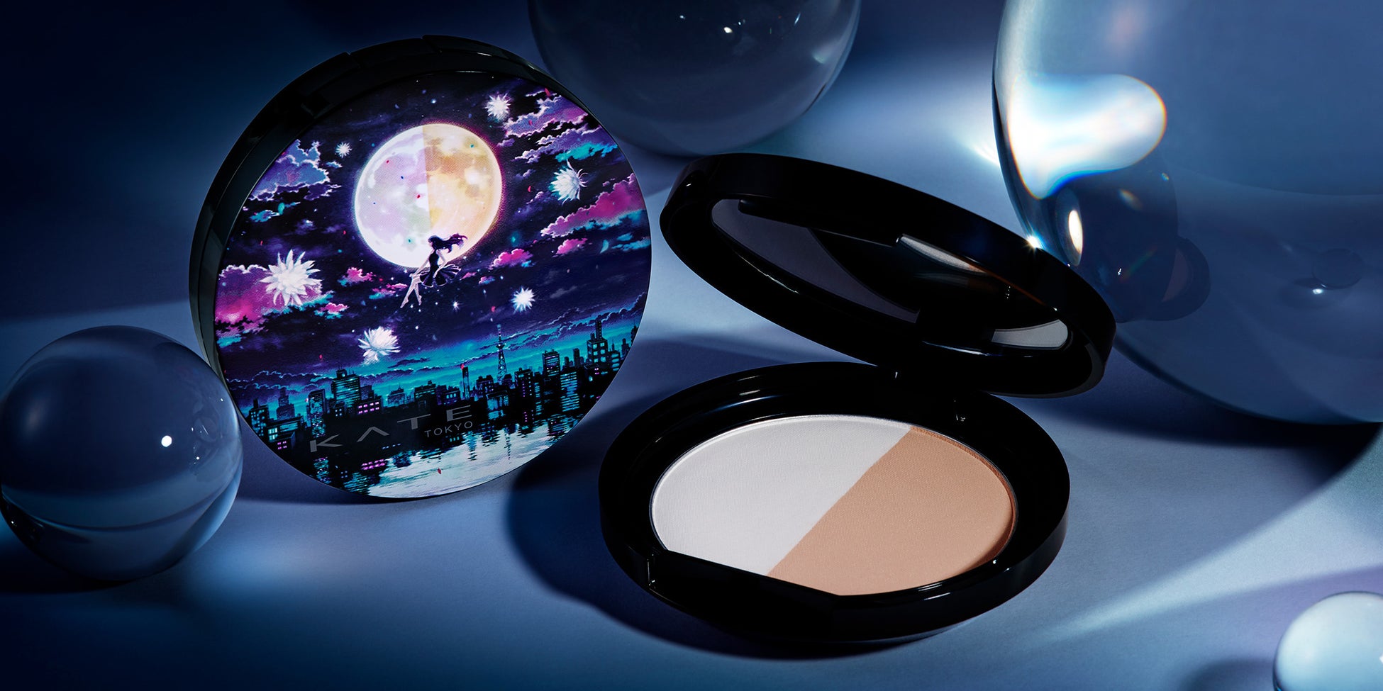 「ケイト　ムーンプレストブライトパウダー限定セットⅠ」登場！月あかりのようにやわらかく光り輝く“月光ツヤ美肌”へ　2023年2月11日（土）よりマツモトキヨシ・ココカラファインにて数量限定発売。のサブ画像2