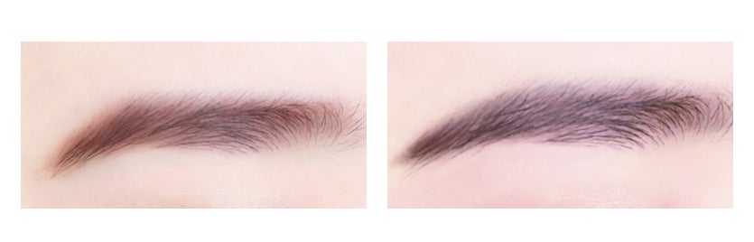 【キャンメイク】ニュアンスカラーがかわいい「ミックスアイブロウカラー」が新登場！オフするんマスカラ、シルキースフレアイズ(マットタイプ)、クリーミータッチライナーの限定色も仲間入りのサブ画像3_仕上がりイメージ