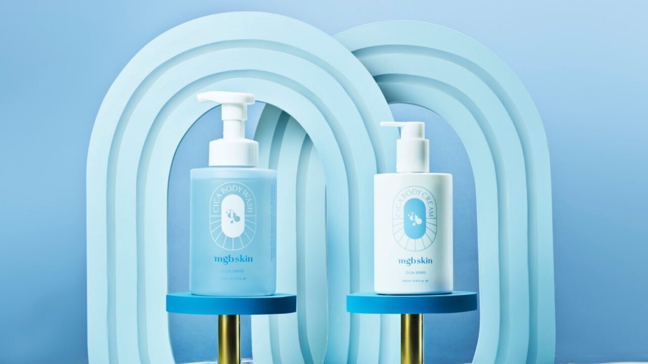 megbaby発想のビューティブランド〈mgb skin〉から、［CICA］×［セラミド］×［次世代レチノール］でうるおいの構築ケアを叶えるボディウォッシュ&ボディクリームが登場。のメイン画像