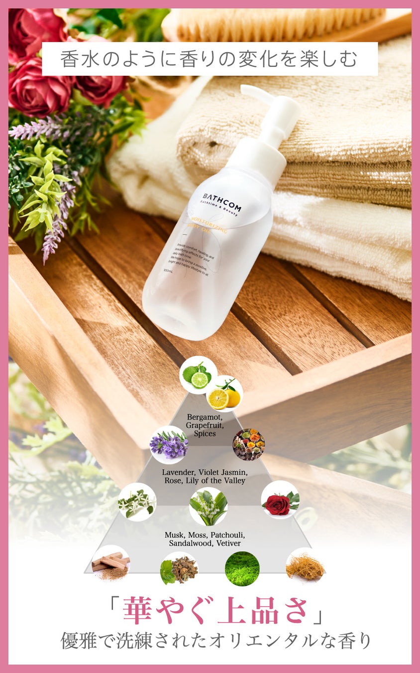 2023年【先取り美容トレンド】有名女優も実践！お風呂あがりはタオルで拭かない？「オイルで拭く！」とは。のサブ画像5_五感にアプローチする特別な香り