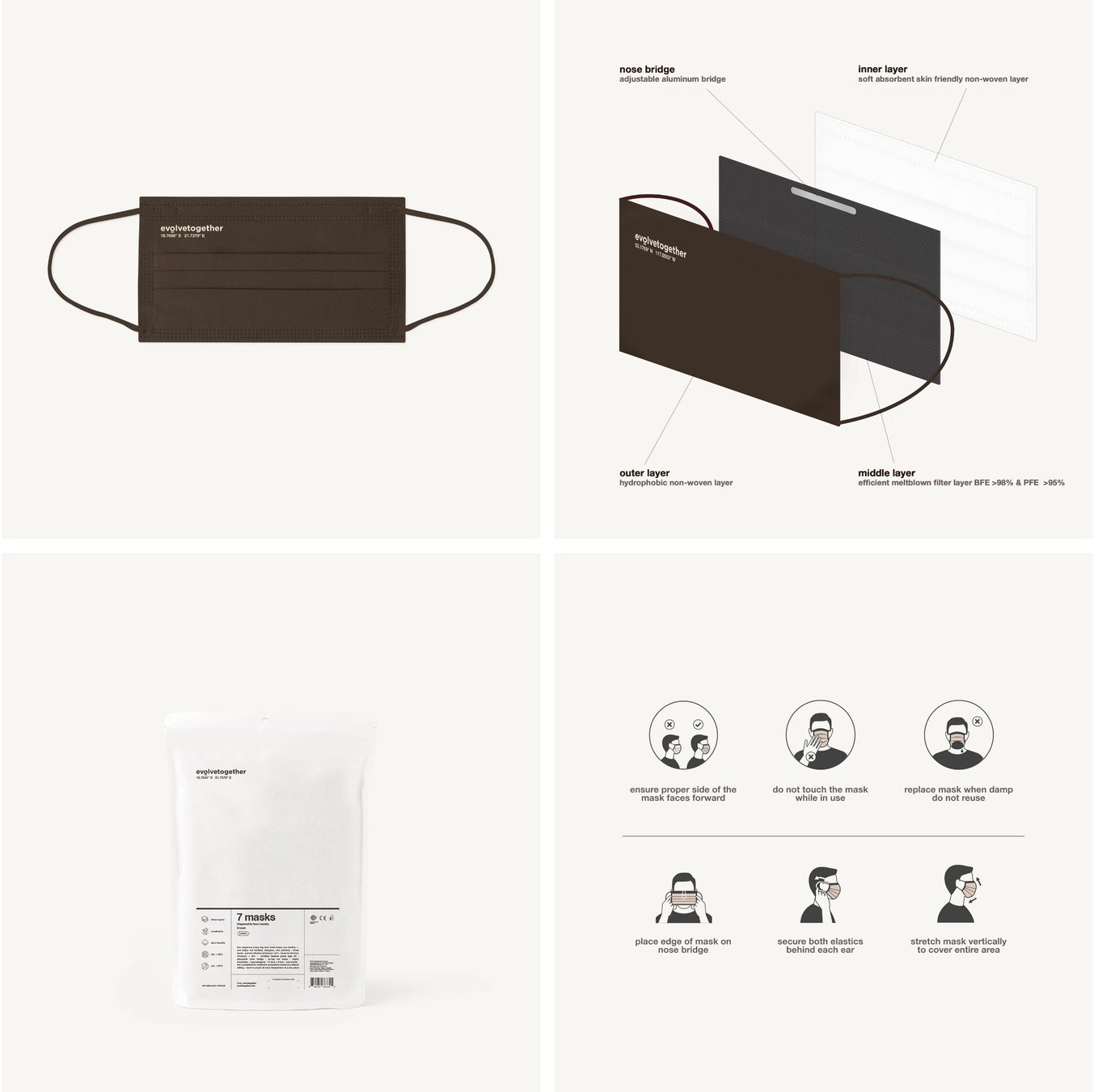 NY発パーソナルケアブランド「evolvetogether」から新色マスクのブラウン2型が日本初上陸！のサブ画像2