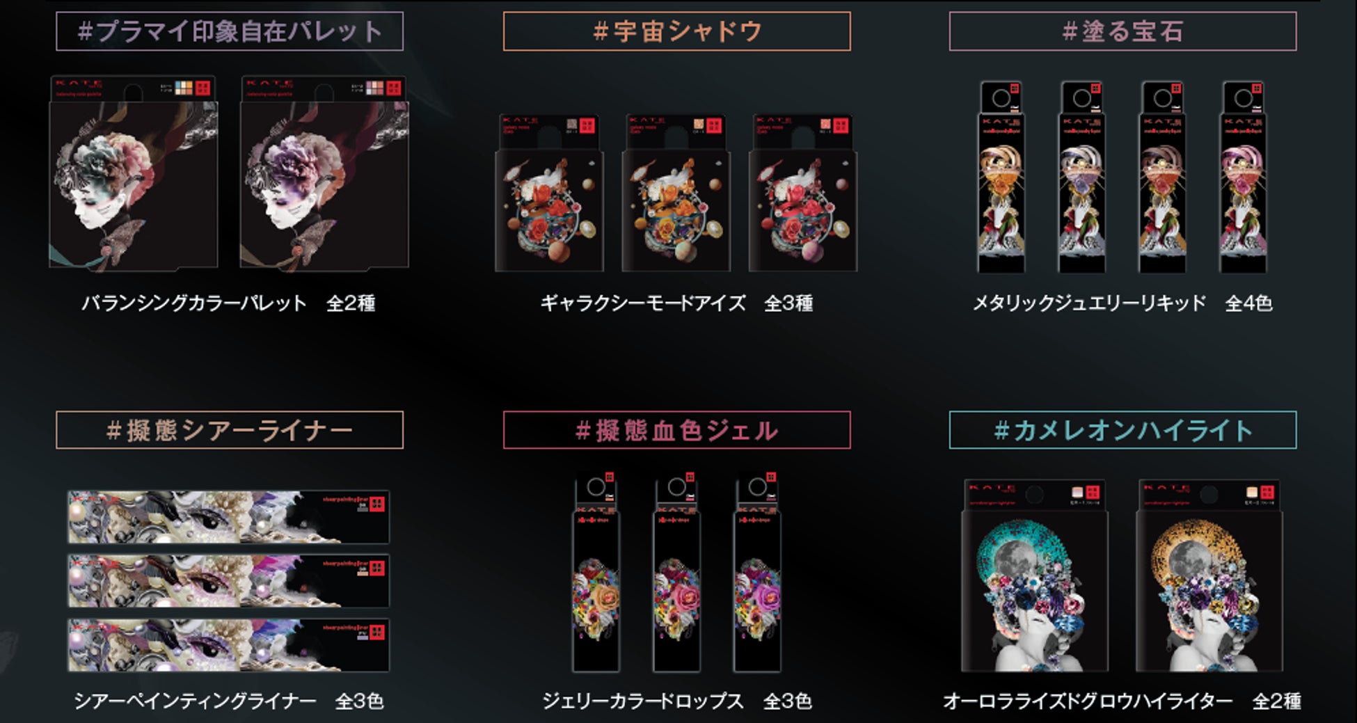 メイクで着飾る自由を祝おう。変幻自在に、なりたい自分を表現できる。KATE限定コレクション「カメレオンパレード」登場。2023年3月25日（土）数量限定発売のサブ画像18