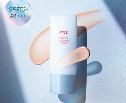 大人の夏に、くすみのない美しさを。メイクの皮脂ぐすみ＊1を防ぐトーンアップ＊2プライマー「エスト クラリファイイング ファンデーション プライマー」（花王）を2023年4月21日（金）、数量限定で発売のメイン画像