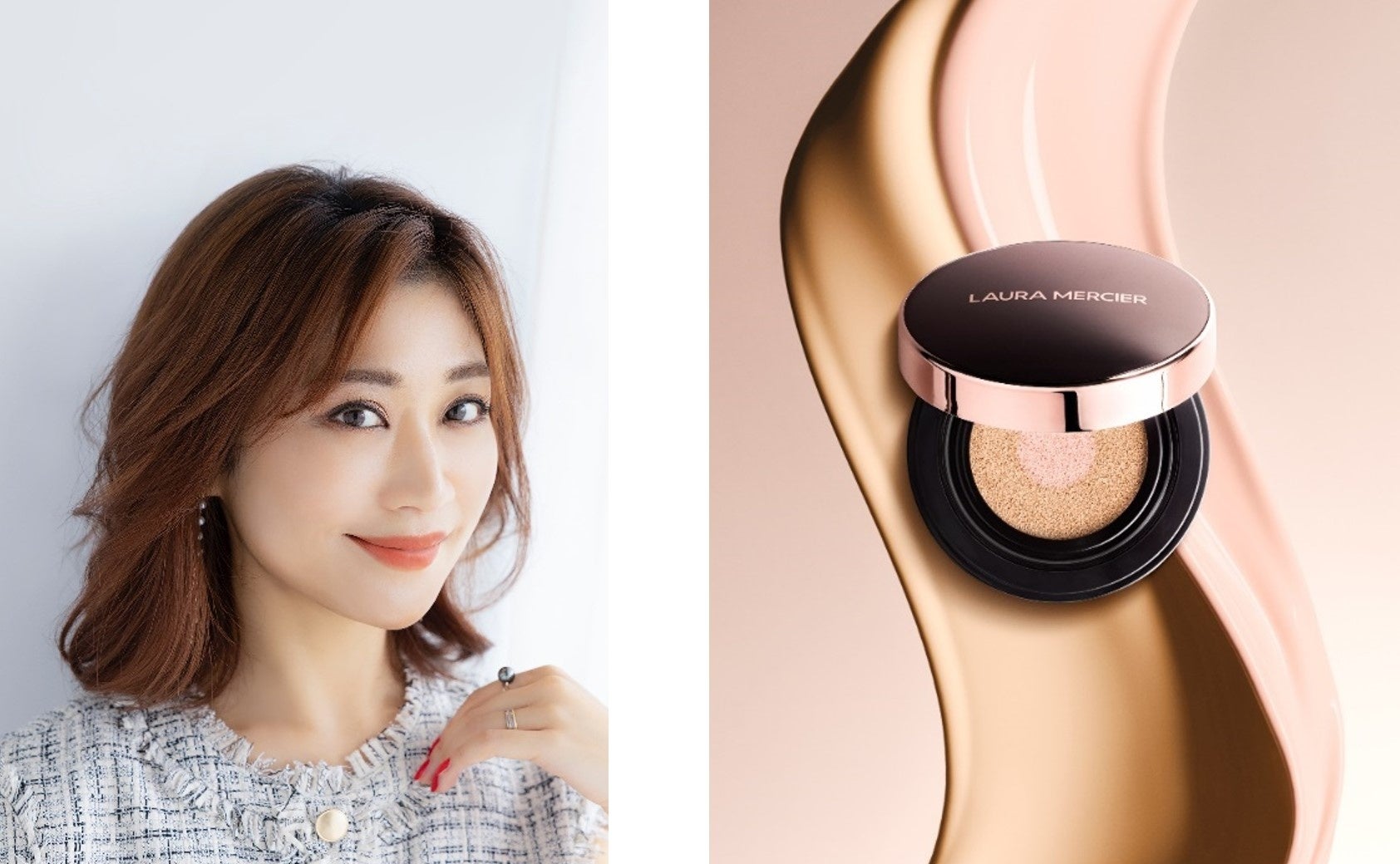 ローラ メルシエの新作クッションファンデの魅力を人気インフルエンサーが語る動画コンテンツを5週連続配信！第1弾は美容家・瀬戸麻実さんのインスタライブのサブ画像1