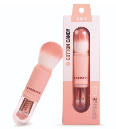 “メイクがもっと楽しくなる！ 可愛いだけじゃない実力派ブラシ”韓国生まれのCORINGCO（コリンコ）からメイクブラシライン「エレガントスウィートピンク」が登場のサブ画像3_コットンキャンディカプセルメイクアップブラシ