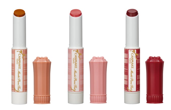 【キャンメイク】とろけて潤うむっちりぷるぷる唇に♡色モチもツヤ感もボリュームUP※も叶える「むちぷるティント」５月下旬より先行発売開始！のサブ画像4_左から：01 バタースコッチ、02 モモ、03 ワインベリー