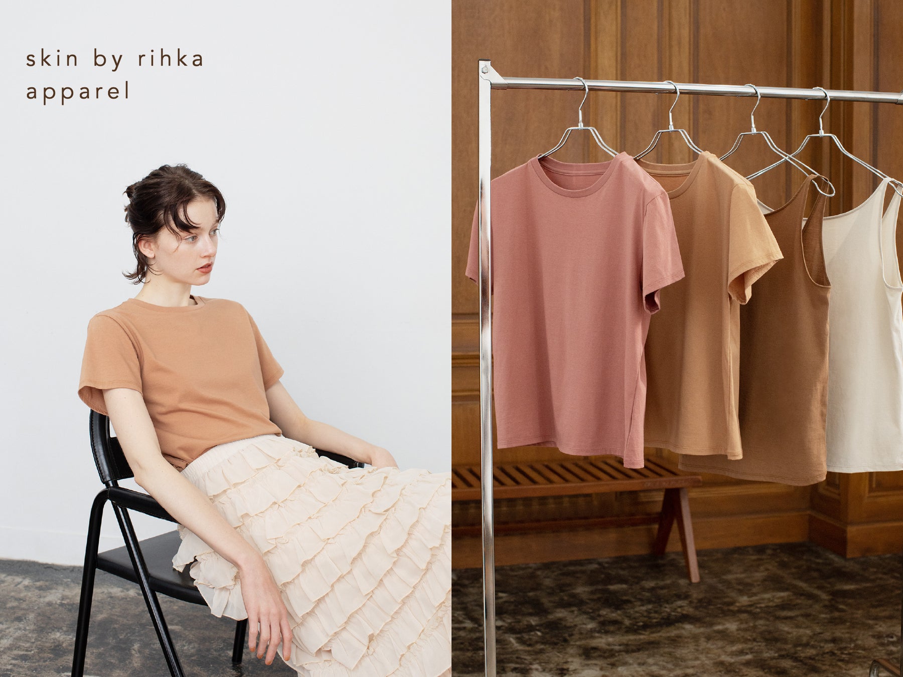 コスメティックブランド「rihka」のアパレルラインに、新作のTシャツとタンクトップが5/17より登場のサブ画像1