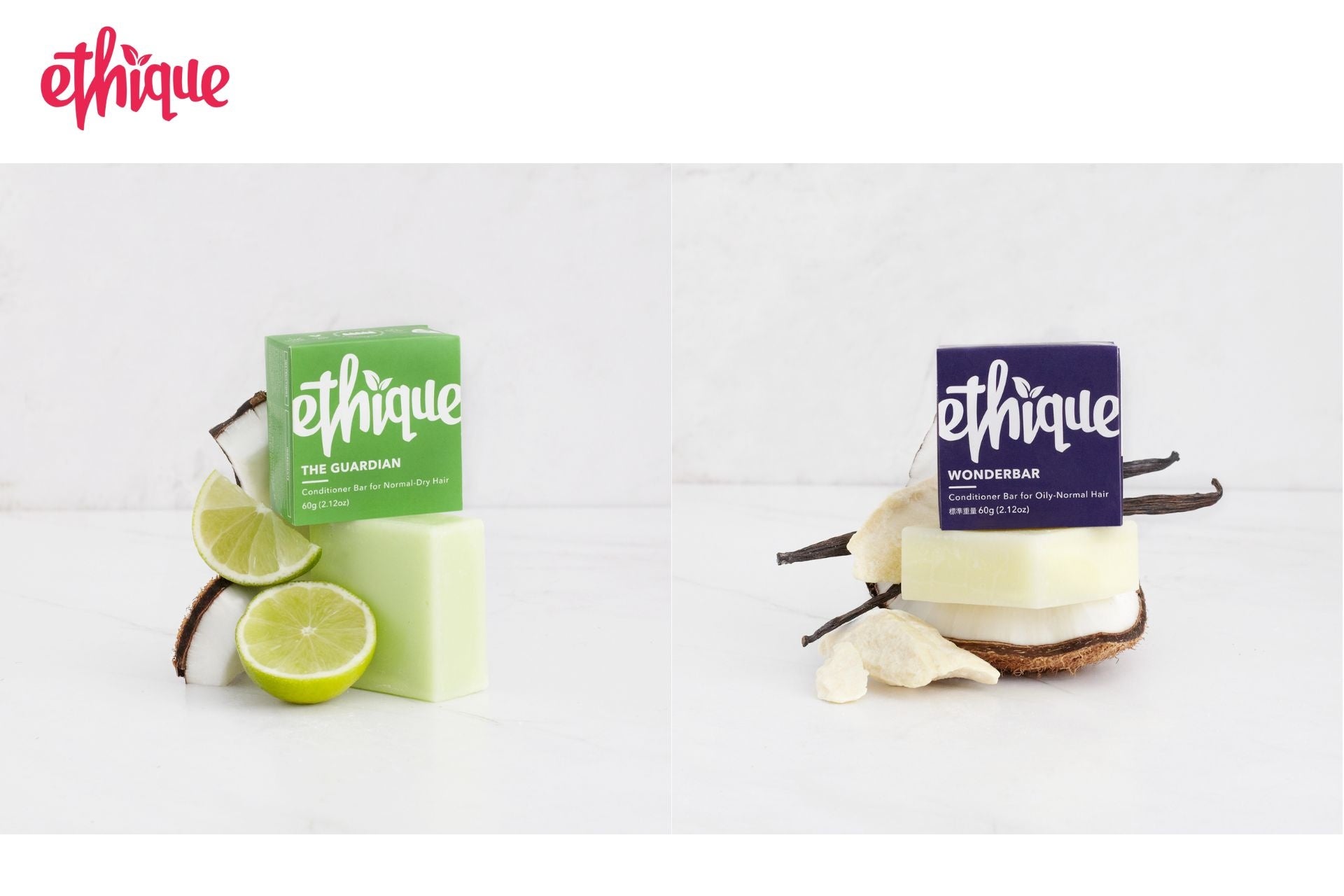 5月15日(月)〜17日(水) ビューティーワールド ジャパン 東京に出展！NZ発サステナブルビューティーバーブランド「Ethique（以下エティーク）」のサブ画像4_（左から）エティーク コンディショナー バー ザ ガーディアン 60ｇ、コンディショナー バー ワンダーバー60ｇ
