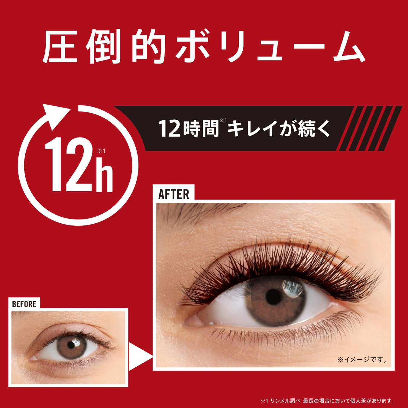 リンメルから、軽い・落ちない・圧倒的なボリューム感の三拍子がそろったロンドン発・次世代ボリュームマスカラ「ワンダーボリューム　スリルシーカー」が新登場！のサブ画像5