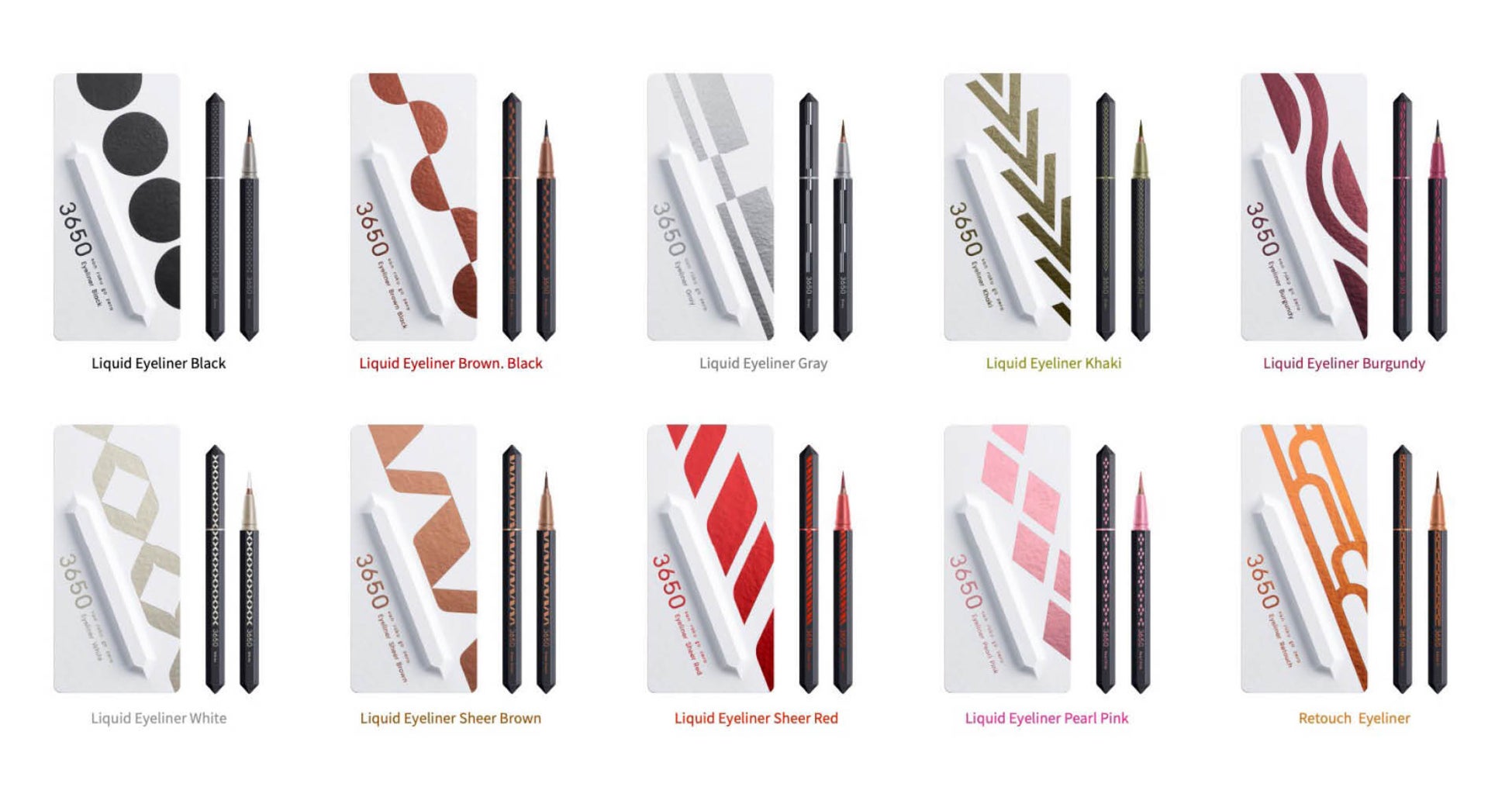 『3650 アイライナー』6月20日(火)より全国販売開始 多彩で毎日使いできる全10種類をラインナップのサブ画像7