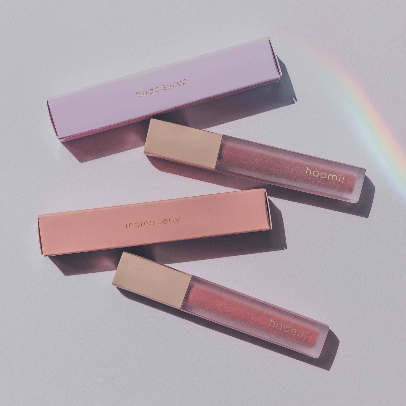 オンライン完売の新色が購入可能に！メイクアップブランド『haomii』の注目リップカラー「ももゼリー」と「ぶどうシロップ」が7月1日（土）に発売開始。のサブ画像2