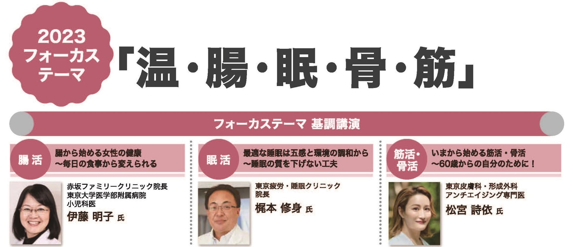 9月25日（月）東京ビッグサイトで開催 「働く女性の美と健康を応援する！」ビジネストレードショー　事前来場登録開始！今年のフォーカステーマは　5活「温・腸・眠・骨・筋」のサブ画像3