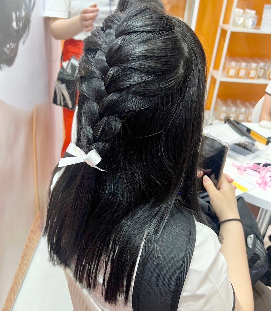 Promille韓国初進出！韓国の最新トレンドを発信する美容展示会「COSMOBEAUTY SEOUL 2023」ヘアケアブランド【Promille】が初出展のサブ画像6_＜ヘアアレンジ体験コーナーの様子②＞