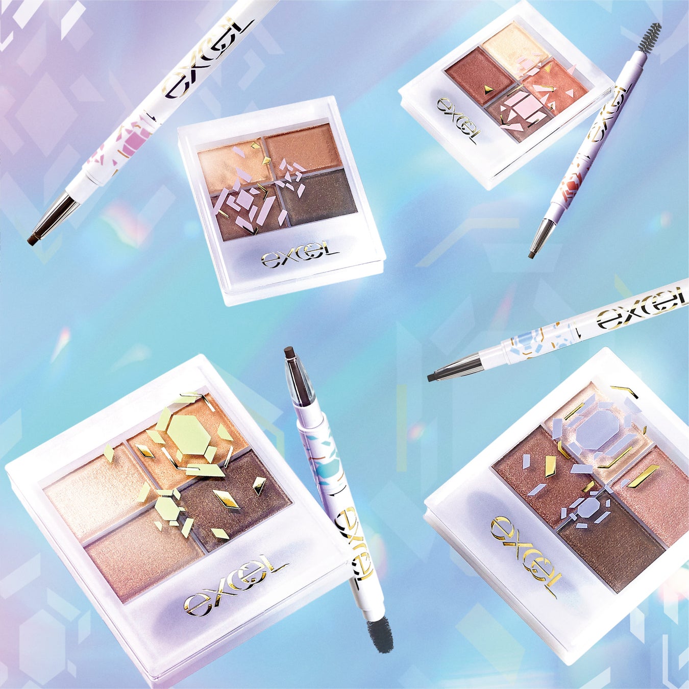 【7月18日】メイクアップブランド『エクセル』から、ペンシル・パウダー・ブラシの3機能を搭載したロングセラー商品「パウダー＆ペンシル　アイブロウＥＸ」限定デザイン 発売のサブ画像1