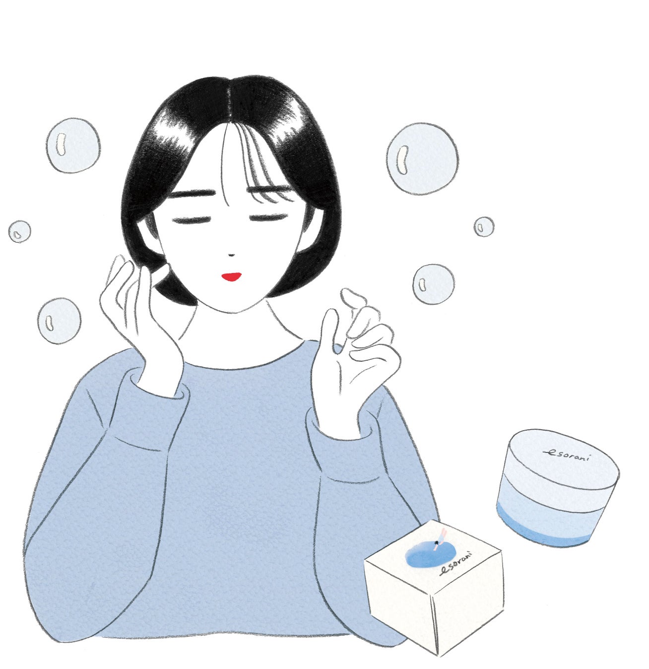 SNSでよく見る「黒髪のアンニュイな女の子」の誕生秘話も？！注目のイラストレーター深川 優さんが明かすクリエイティブ裏話をお届け!スペシャルインタビュー大公開のサブ画像3