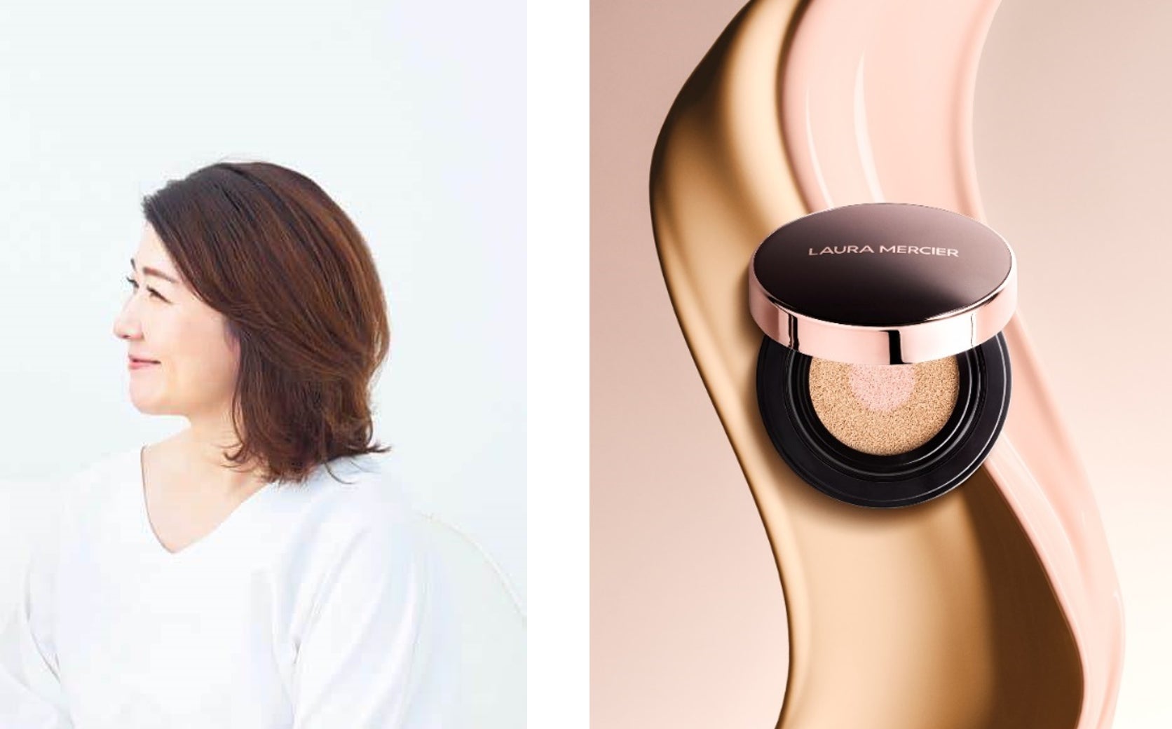 【LAURA MERCIER ベスコス獲得記念】 人気の秘訣を徹底解明！クッションファンデーションの魅力を語るインスタライブにインフルエンサーの川上桃子さんが登場！のサブ画像1