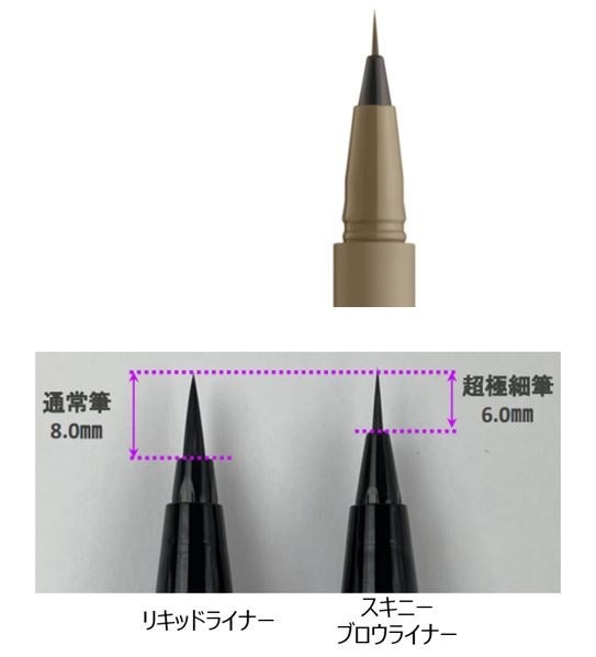 0.01mmの超極細ライン　エテュセから眉尻ライナー新登場！のサブ画像4