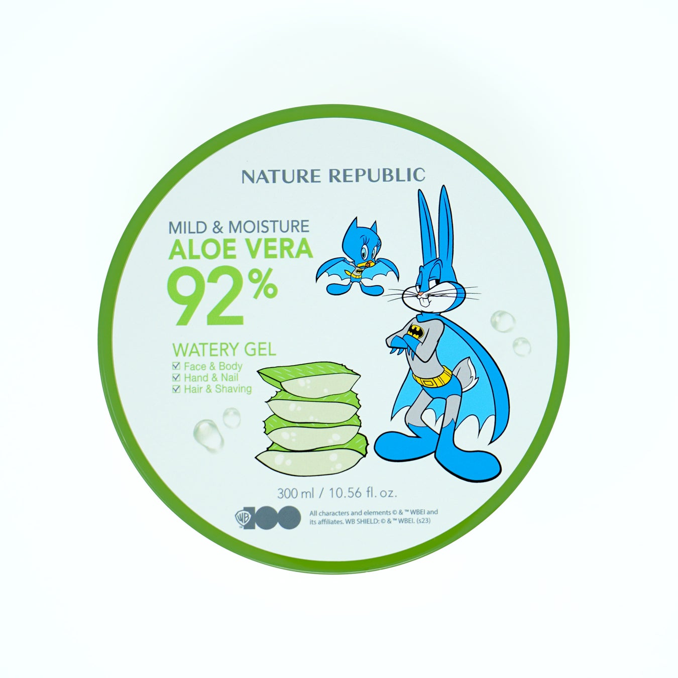 ネイチャーリパブリックのアロエジェルに、バットマンのコスチュームを身に着けたトゥイーティーとバッグス・バニーが！PLAZA・MINiPLA限定の『LOONEY TUNES』コラボデザインが登場のサブ画像2_マイルド＆モイスチャー アロエジェル ルーニー・テューンズコラボパッケージ