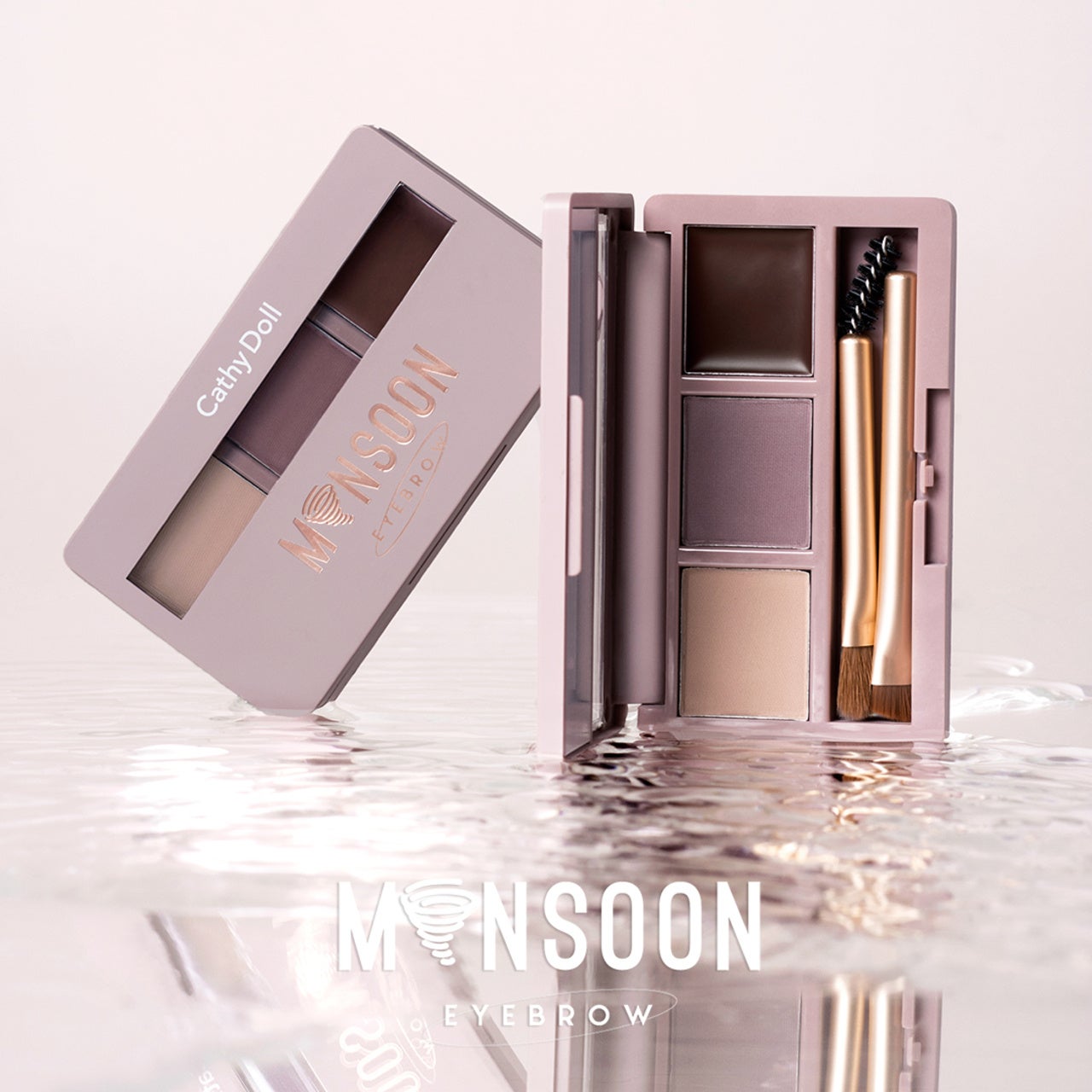 【タイ・日本共同企画】熱帯のモンスーン（雨季）にも負けない！耐久美眉が叶うアイブロウパレット「Cathy Doll モンスーンアイブロウワックス」が誕生のサブ画像2