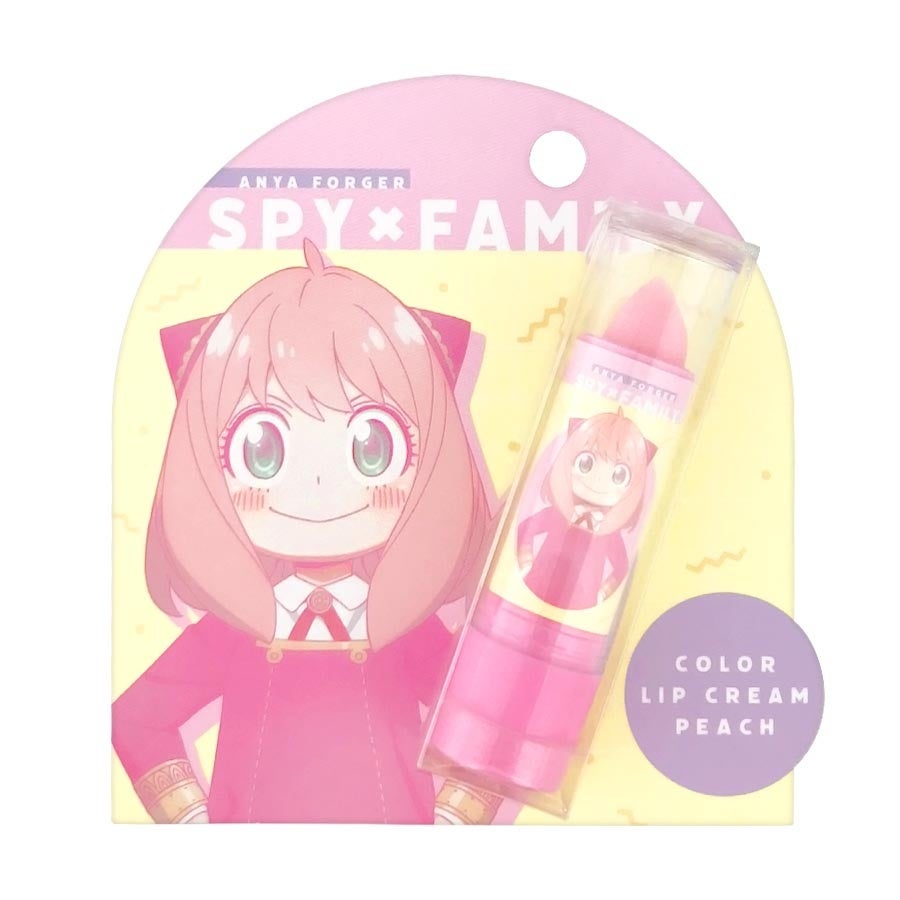 大人気TVアニメ『SPY×FAMILY』アーニャのイラストを使用したコスメシリーズ9アイテム 2023年8月上旬より発売のサブ画像13_色付きリップクリーム ピーチの香り